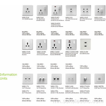 2Gang RJ11 TEL Outlets үйлдвэрийн үнэ ханын розетка